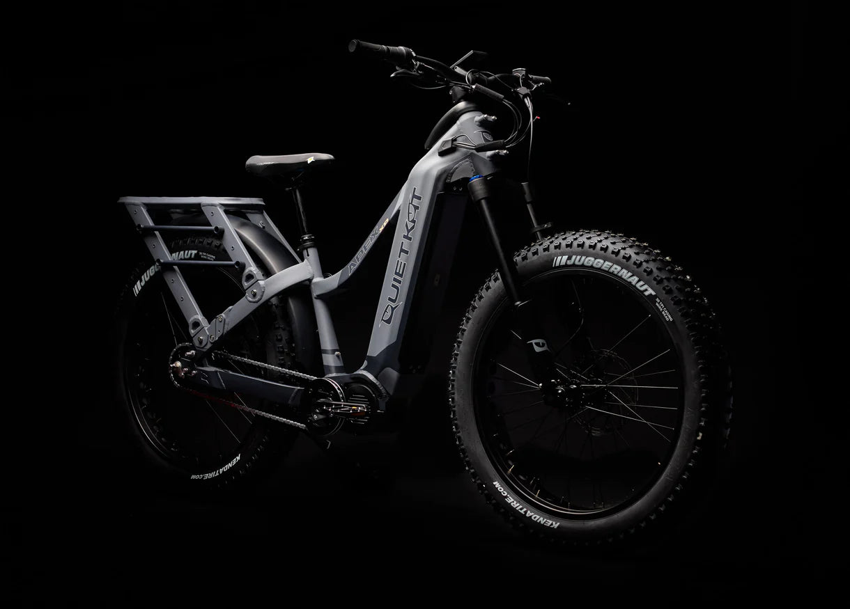 QuietKat Apex Series E-Bikes | Model Apex-XD | Mid-Drive Motor 1,000 Watt | 5-Speed Automatic Shifting