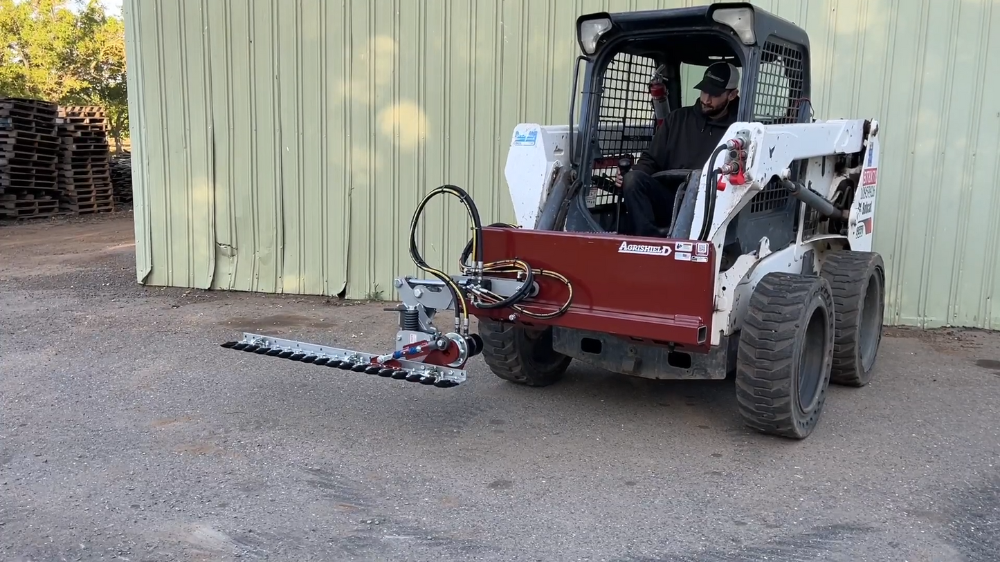 Agrishield ProCut Plus+ | Premium ProCut Quick Attach Mount | Bar Size 5.5' & 7.5' | Hydraulic Flow Range 4-17+ GPM | For Skid Steers & Loaders