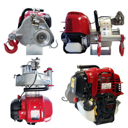 Portable Winch GX50 Gas-Powered Pulling Winch | PCW4000 | Pulling Capacity 2,200 lb Direct / 11,000 lb w/ Pulley