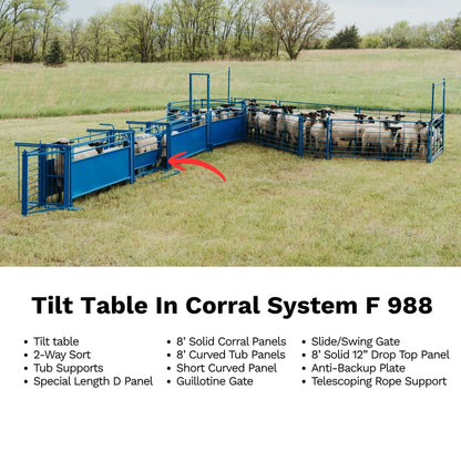 Sydell Tilt Table For Sheep & Goats | #0930 | Width 61" | For 100+ lb Livestock Hoof Trimming