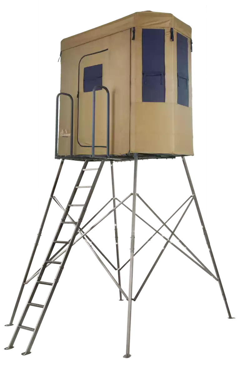 Millennium Treestands Q180 Buck Hut 180 Hunting Blind | Model Q-180-00 | 180° View | 750 lbs Capacity | Tower Stand