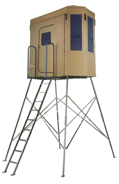 Millennium Treestands Q180 Buck Hut 180 Hunting Blind | Model Q-180-00 | 180° View | 750 lbs Capacity | Tower Stand