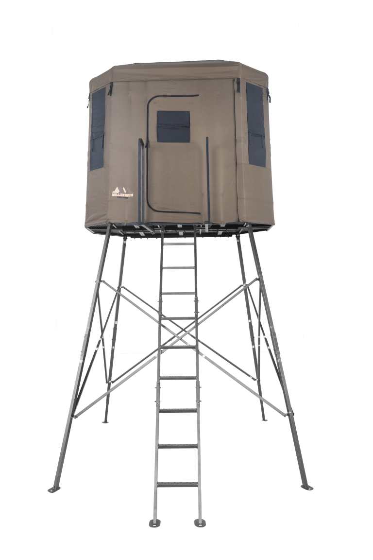 Millennium Treestands Q200 Buck Hut Shooting House | Model Q-200-00 | Height 7' | Capacity 750 lb | Hunting Blind