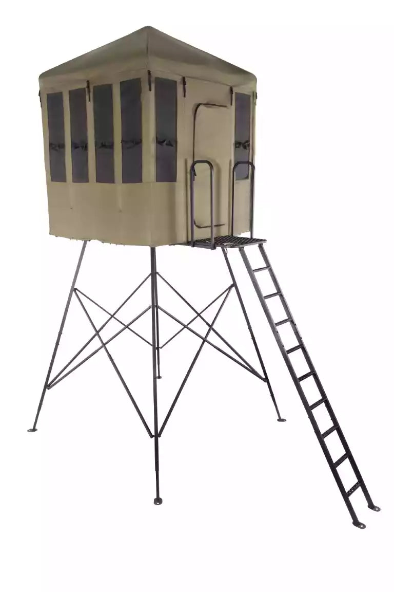 Millennium Treestands Q606 Magnum 6×6 Buck Hut | Model Q-606-00 | Dimensions 7' 9" H × 6' W × 6' L | 800 lb Capacity | Hunting Tower