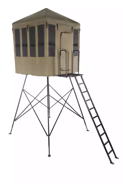 Millennium Treestands Q606 Magnum 6×6 Buck Hut | Model Q-606-00 | Dimensions 7' 9" H × 6' W × 6' L | 800 lb Capacity | Hunting Tower