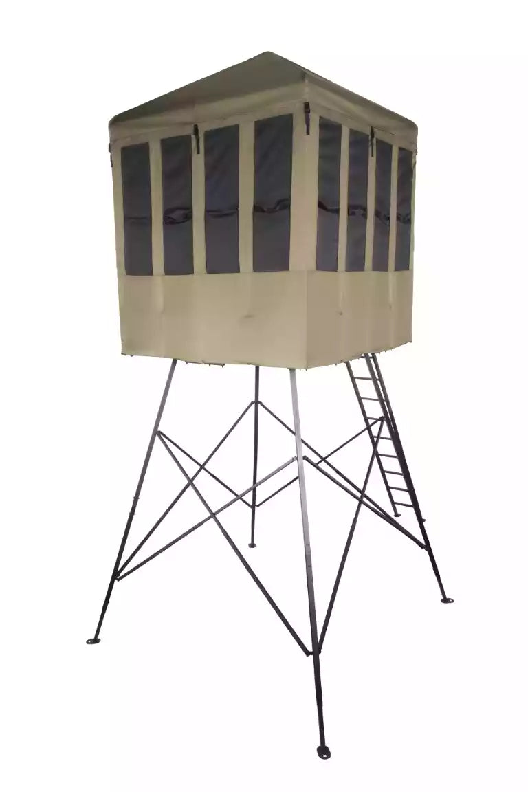 Millennium Treestands Q606 Magnum 6×6 Buck Hut | Model Q-606-00 | Dimensions 7' 9" H × 6' W × 6' L | 800 lb Capacity | Hunting Tower