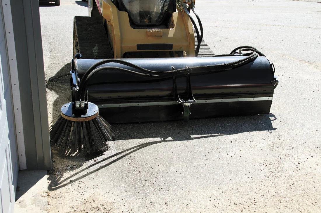 Erskine Pick Up Broom | 60", 72” & 84” Width | Factory Installed Couplers | For Skid Steer