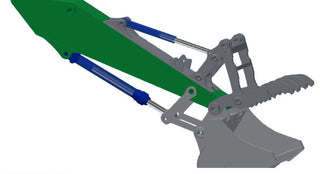 TAG  Main Pin Hydraulic Thumbs with Quick Link | QLHT Series | Payload Capacity 1,050 To 2,500 lbs | 165° To 205° Rotation | Machine Size 10-60 Tons | For  Excavators