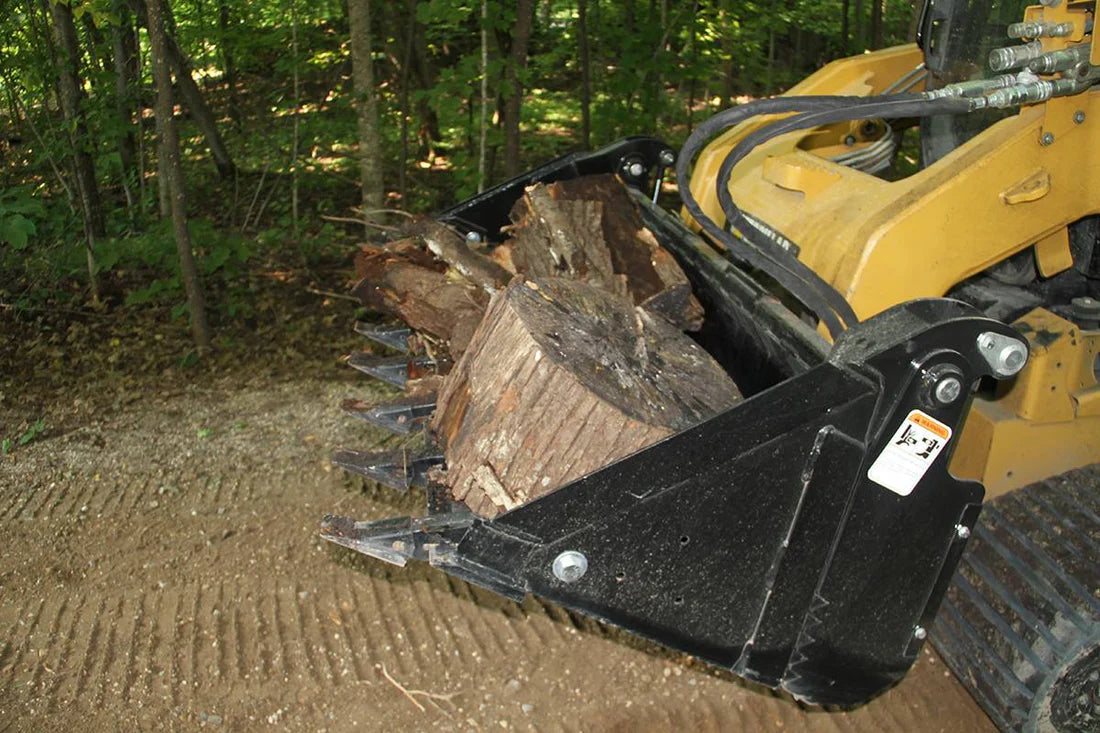 Erskine 4-in-1 Combination Bucket | 66", 72" & 80" Model | With Bolt-On Cutting Edge | For Skid Steer