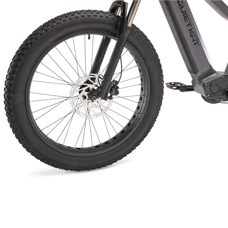 QuietKat | Ranger XR | All-Terrain Electric Bike | 26” x 4.0” Fat Tires | 750W Hub-Drive Motor | 48+ Mile Range | For Off-Road, Hunting, Travel & Urban Adventures