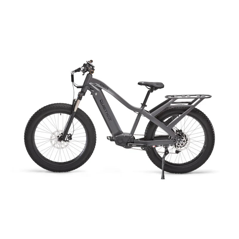QuietKat | Ranger XR | All-Terrain Electric Bike | 26” x 4.0” Fat Tires | 750W Hub-Drive Motor | 48+ Mile Range | For Off-Road, Hunting, Travel & Urban Adventures