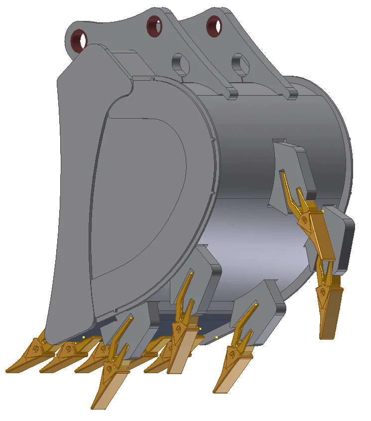 TAG Severe Duty Ripper Buckets | X5 Series | Width 12"–36" | Machine Size 6–8 Ton | For Mini Excavators