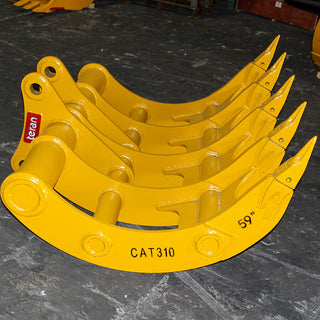 Teran Root Rake | Model RAKE31059 & RAKE31061 | Width 59" & 61" | Machine Size 10–12 Tons | For Excavators
