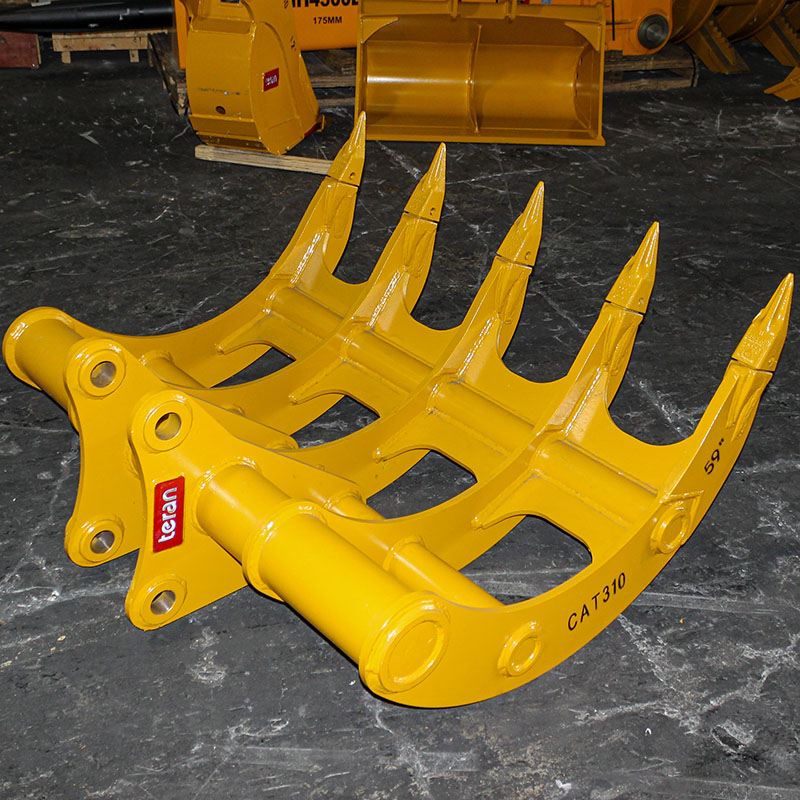 Teran Root Rake | Model Rake-310 | Width 59" & 61" inches | High-Strength Steel | For Excavators