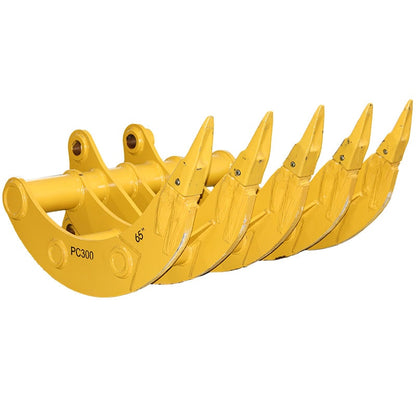 Teran Komatsu Excavator Root Rake | Model PC-160, PC-220, PC-300 & PC-400 | Width 59", 65", 67" & 73" inches  | Heavy-Duty Construction | For Excavators