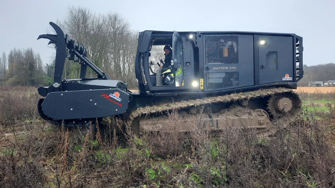 2025 Prinoth Hydraulic Carrier Vehicle Track Mulcher | Model Raptor-500 | Working Width 110" inches | Engine Horsepower 440 HP