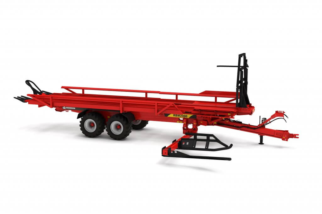 Anderson RBM 2000 Without Brakes Direct Plug Bale Trailer | 130HP For Tractor