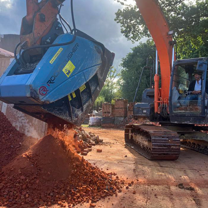 RockZone Rock Crusher Attachment | RCR Series | Width 43" - 72" | Machine Size 10 - 35+ Tons | For Excavators