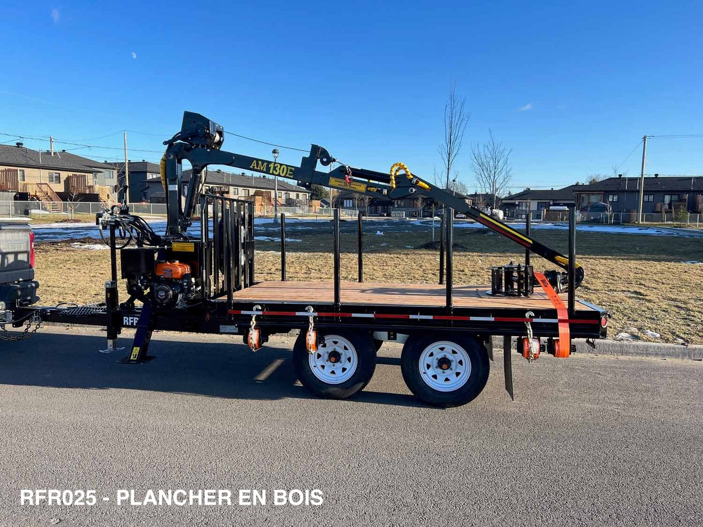 Machinerie AM Inc | "RFR" Series Road & Forestry Trailer | with coupler 2 5/16"/Goose Neck | GVWR  7700 lbs To 30000 lbs