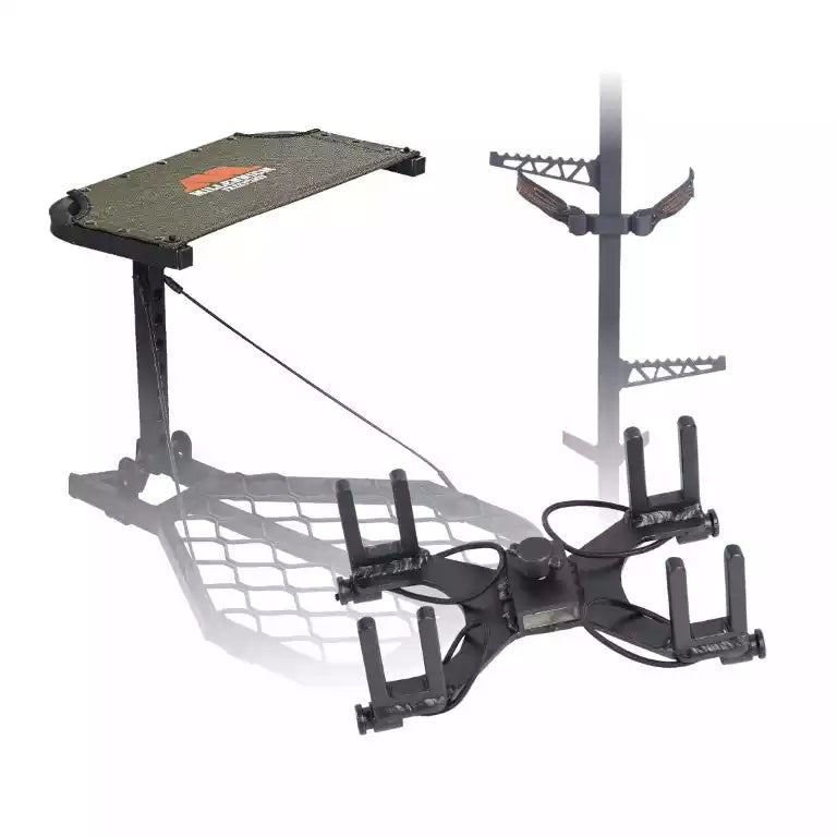 Millennium Treestands MRG7 SL Run ‘N Gun Hang-On Combo | Model M-RG7-SL | Sticks 32" | Capacity 300 lb | Hunting