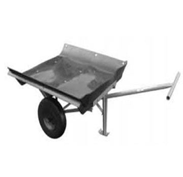 Roof Master T-Handle Dump Cart | Model RM-504028 | 4.00x8 No-Flat Lite Tires | For Landscaping & Construction
