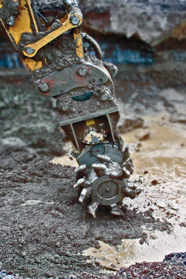RockZone Soil & Dirt Mixer | Model MXR-D30 LH | Drum Width 53" | 25 To 42 Tons | For Excavator
