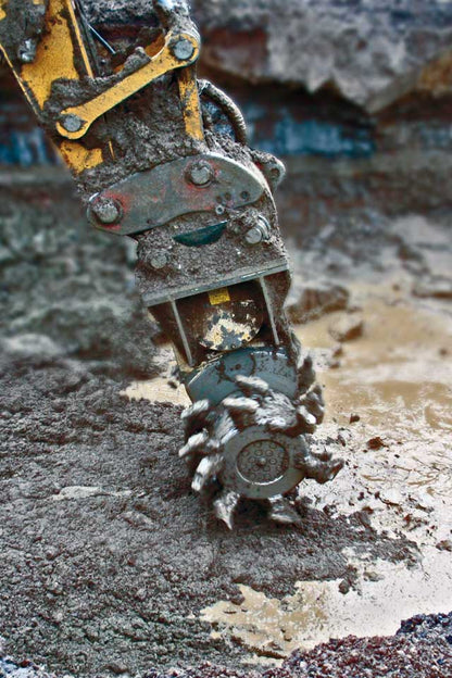 RockZone Soil & Dirt Mixer | Model MXR-D30 LH | Drum Width 53" | 25 To 42 Tons | For Excavator