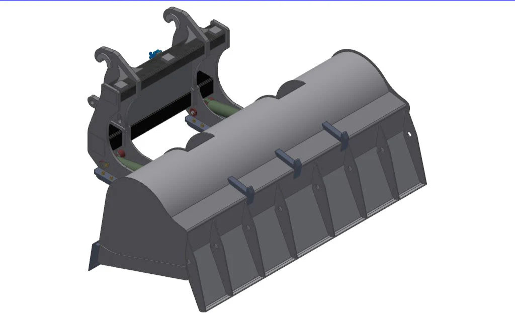 TAG High Tip Roll Out Bucket | Width 92"-144" | 1–18 cu yd Capacity | Machine Size 6 – 44 Tons | For Wheel Loaders