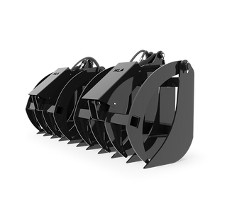 HLA Attachment Root Rake Grapple with Skid Steer Mount | Width 66", 78", 88" & 96" Inches | For Skid Steers