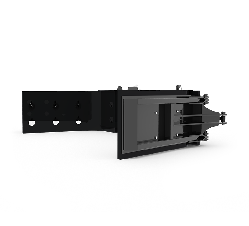 HLA Attachment Hydraulic Adjustment Rubber Scraper Less Mount | Model RSHY815/916 | 8' / 9' Width | For Tractor