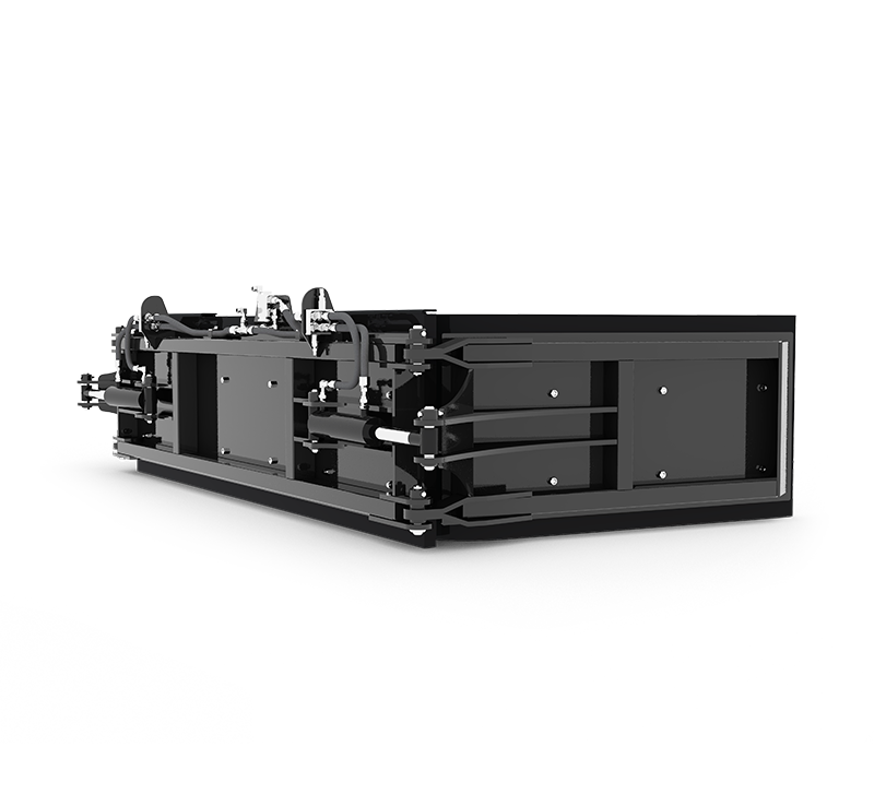 HLA Attachment Hydraulic Adjustment Rubber Scraper Less Mount | Model RSHY815/916 | 8' / 9' Width | For Tractor