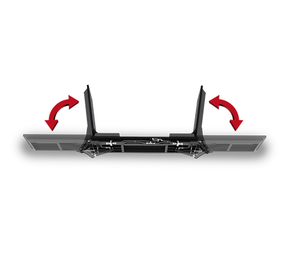 HLA Attachment Hydraulic Adjustment Rubber Scraper Less Mount | Model RSHY815/916 | 8' / 9' Width | For Tractor