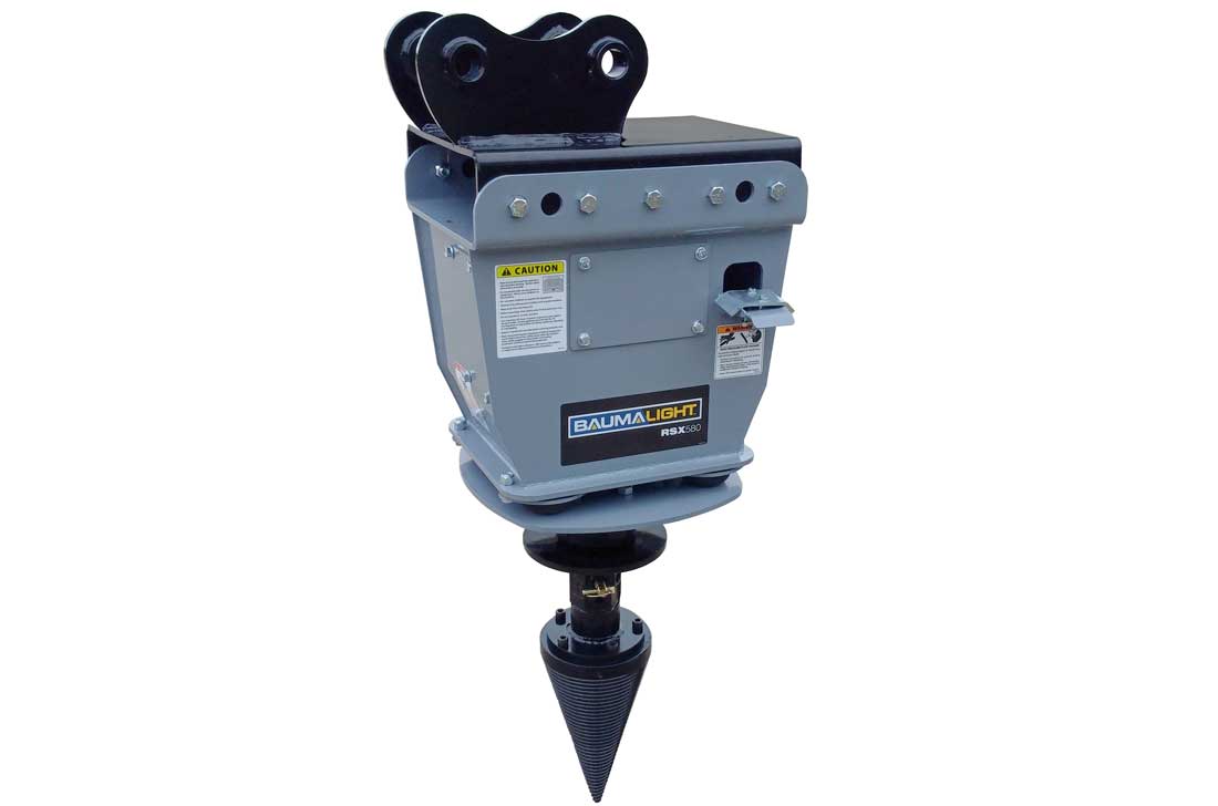 Baumalight Log Splitter | Model RSX380, RSX580 & RSX780 | Diameter 16" To  20" | Machine Size 5 To 20 Tons | For Excavators