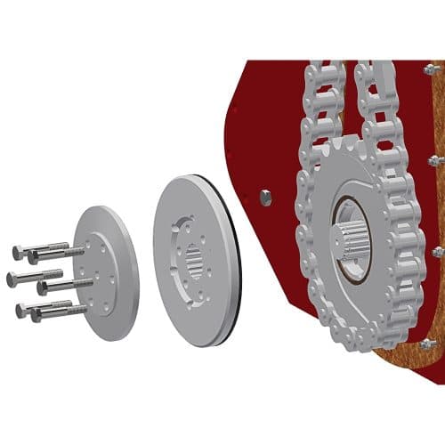 Rotadairon 80.5" & 98" Heavy Duty Single Drive Hydraulic Oil Bath Torque Limiter Stone Buriers For Tractor