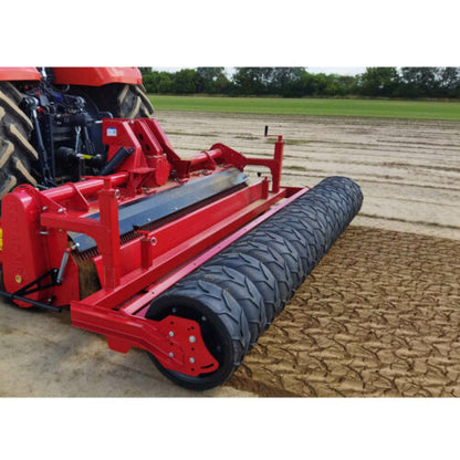 Rotadairon Heavy Duty Double Drive Stone Buriers With Mesh/Iron/Rubber Roller For Tractor