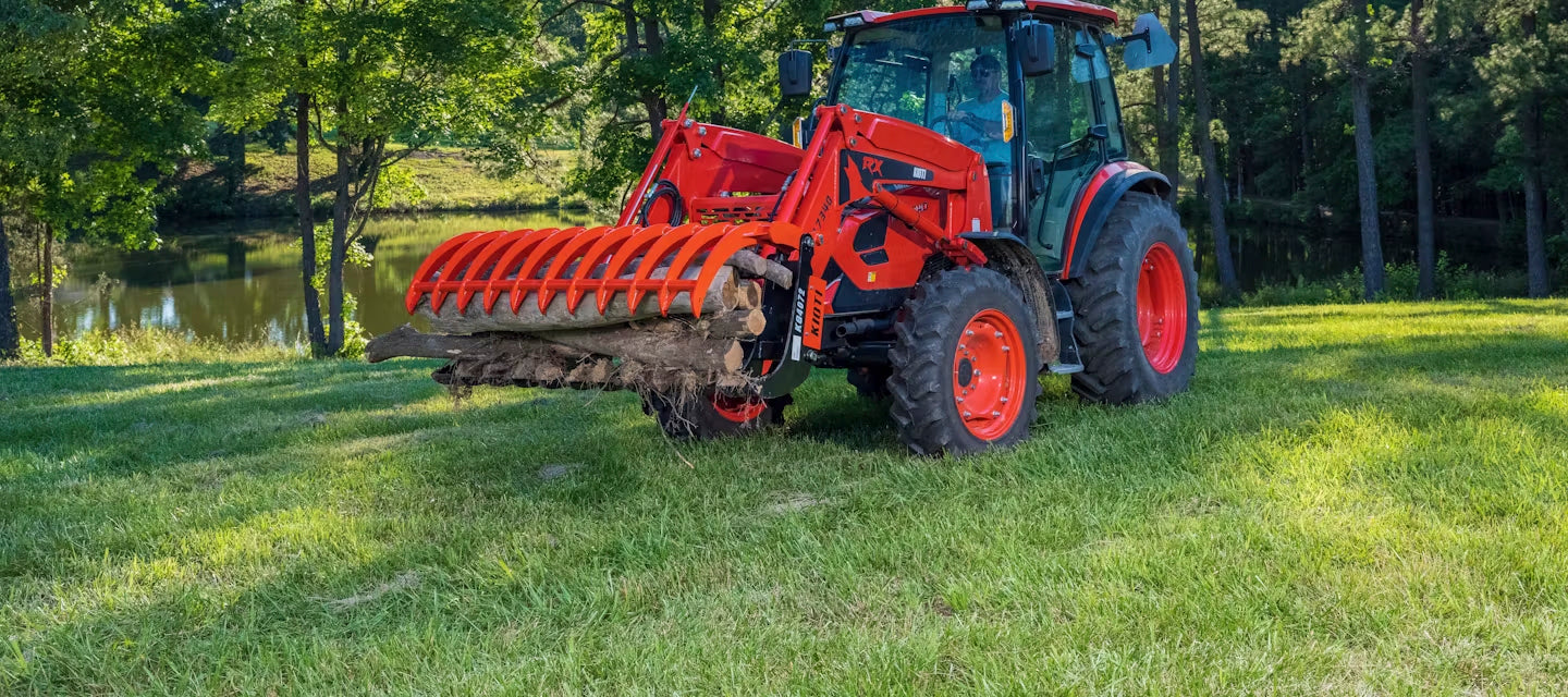 KIOTI | Cab Tractor with Loader | RX7340PCB | RX Series | 82.1 in Width | 73 HP | For Agriculture & Heavy-Duty