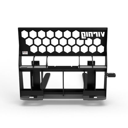 Virnig Rail Pallet Fork: Hex-Guard | Models PFHG4240 To PFHG4862 | Tine Lengths 42” To 72” | Widths 50.5" / 45.5" | Hydraulic Flow 15 To 25 GPM | For Skid Steer