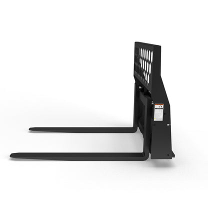 Virnig Rail Pallet Fork: Hex-Guard | Models PFHG4240 To PFHG4862 | Tine Lengths 42” To 72” | Widths 50.5" / 45.5" | Hydraulic Flow 15 To 25 GPM | For Skid Steer