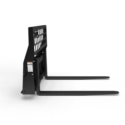 Virnig Rail Pallet Fork: Hex-Guard | Models PFHG4240 To PFHG4862 | Tine Lengths 42” To 72” | Widths 50.5" / 45.5" | Hydraulic Flow 15 To 25 GPM | For Skid Steer