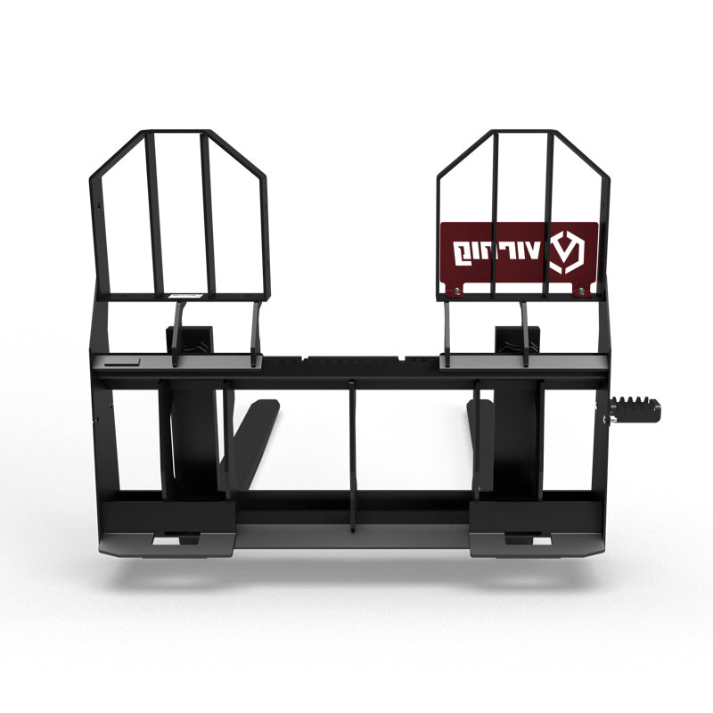 Virnig Rail Pallet Fork Walk-Through | Models PFWT4240 To PFWT4862 | Tine Length 42" To 72" | Widths 50.5" / 45.5" | Hydraulic Flow 15 To 25 GPM | For Skid Steer