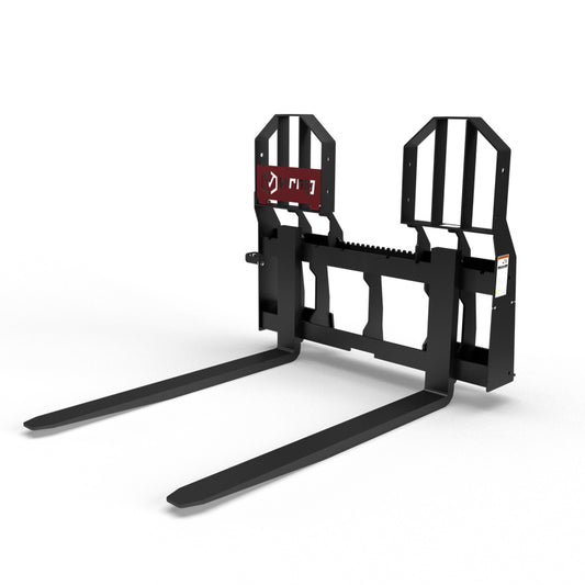 Virnig Rail Pallet Fork Walk-Through | Models PFWT4240 To PFWT4862 | Tine Length 42" To 72" | Widths 50.5" / 45.5" | Hydraulic Flow 15 To 25 GPM | For Skid Steer