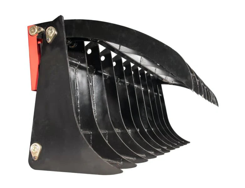 McLaren Industries Clam Style Root Rake Grapple | Model 60X700X66, 60X700X78 & 60X700X78 | Width 66", 78", 84" | 10 To 15 GPM | For Skid Steer & Loader