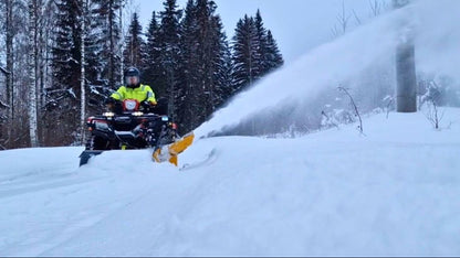 Rammy Thrower Plow ATV (Plow + Snow Thrower Combo) | Working Width 46" | Snow Throwing Distance 49' | Tank Volume 3.0L | Horsepower 9.5 HP | For ATVs