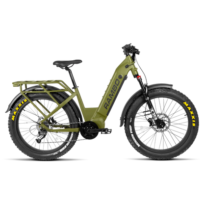 Rambo Rebel 2.0 | 1,000W BBSHD Ultra Quiet Motor | 9-Speed Gear System | Load Capacity 300 Lbs