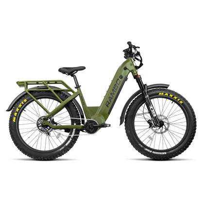 Rambo Electric Bike | Rebel 2.0 SS (Single Speed) | 1000W Bafang Mid-Drive Motor | 48V 15Ah Battery | Up to 32 Miles Range | For Off-Road Adventures