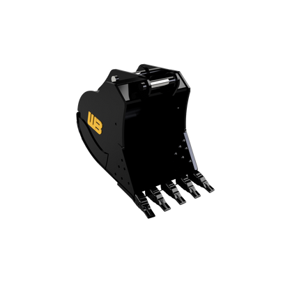 Werk-Brau Recessed Pin Coupler Bucket | Custom Width | 8+ Tons | For Excavators