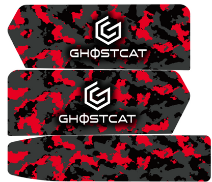 GhostCat Bikes Accessories Bundle | Battery Decals, BMX Kit – F Series, Drift Eight Metal Front Plate, Premium Tapia Seats, Rear Rack & Basket Options | For All Models GhostCat Bikes
