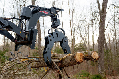 Fecon Red Line Log Grapple | Model LG57 | Opening Width 57" | 10–20 GPM | For Mini Skid Steer
