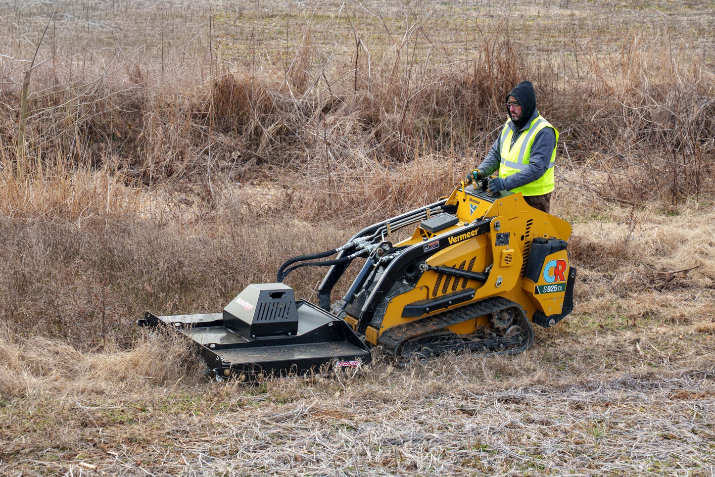 Fecon Red Line Brush Cutter | Model BC44 | Width 44" | 10–20 GPM | For Mini Skid Steer