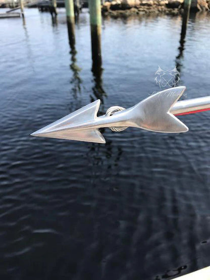 LT Marine Rigged Stainless Steel Harpoon Dart | 3/8" Pike Compatibility | Dyneema Rope / Vinyl Coated Cable | Streamlined High-Penetration Design